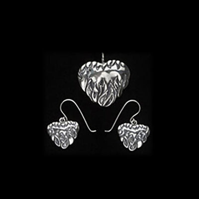 Heart on Fire Earrings