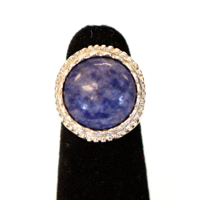 Sterling and Sodalite Ring