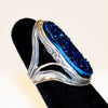 Sterling Blue Druzy Ring
