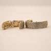 Sterling Mesh Bangle and Earring Set