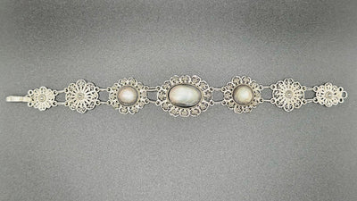 Silver and Mother of Pearl Bracelet