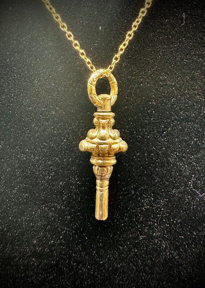 Antique Gold Cased Watch Key