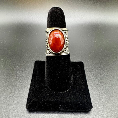 Sterling and Carnelian Ring