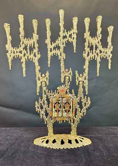 Wainberg Brutalist Hanukkiah