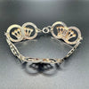 Sterling Crown Bracelet