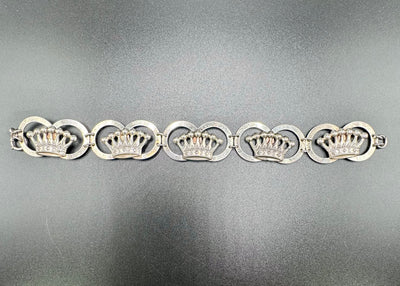 Sterling Crown Bracelet