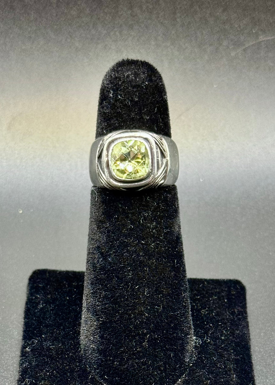 Sterling Lemon Quartz Ring