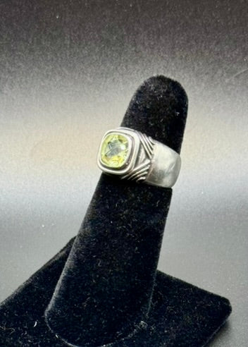 Sterling Lemon Quartz Ring