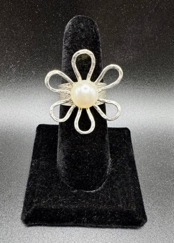Pearl Flower Ring