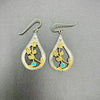 Gilt Floral Earrings