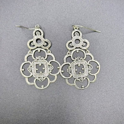 Scroll Hinged Earrings