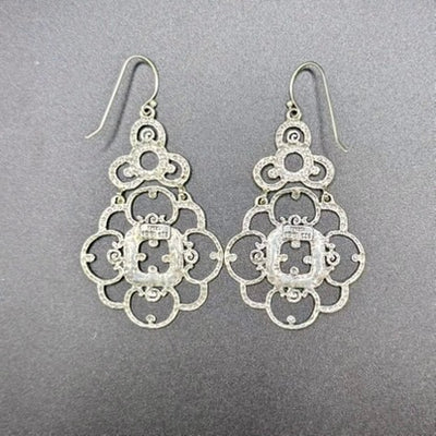 Scroll Hinged Earrings