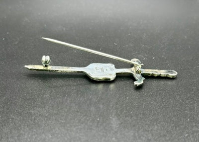 Lion Rampant Sword Brooch