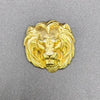 Gilt Lion Head Brooch