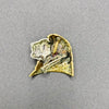 Sterling Lion Profile Brooch