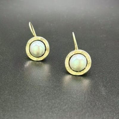 Gray Pearl Earrings