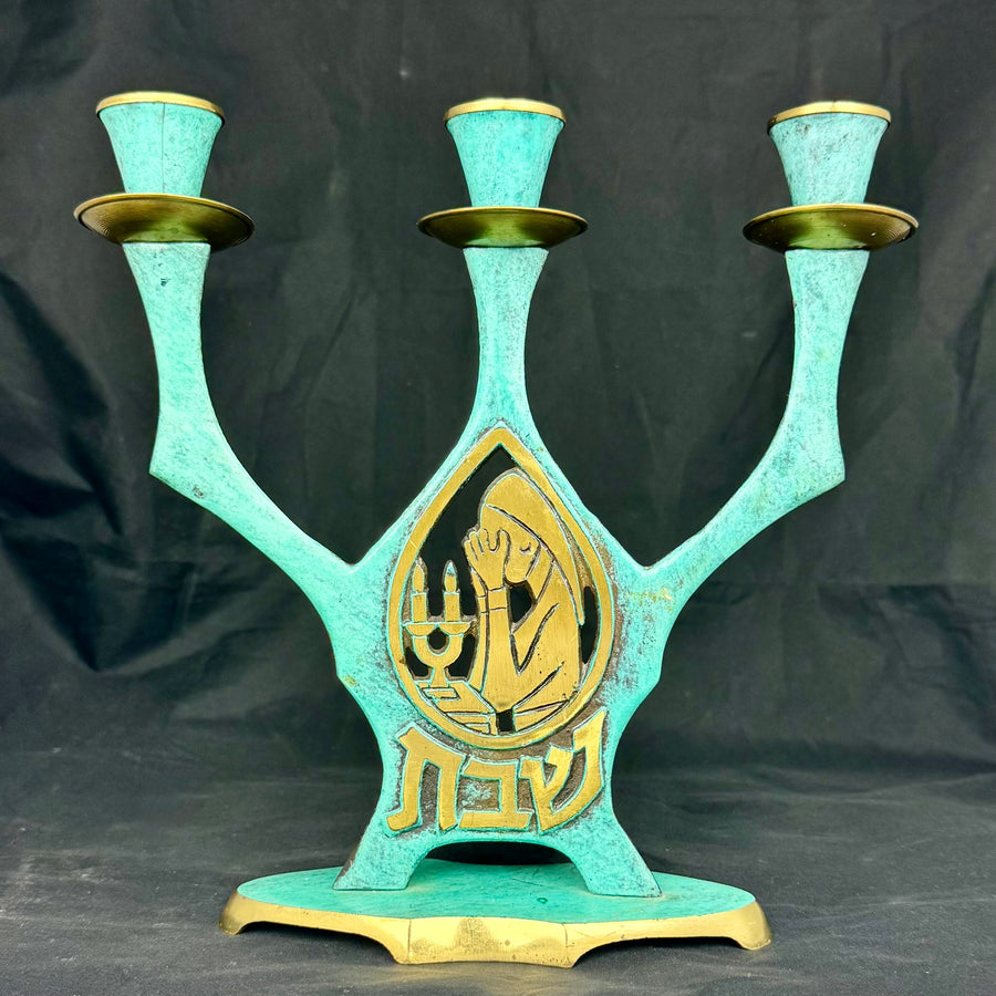 Three Cup Shabbat Candle Holder