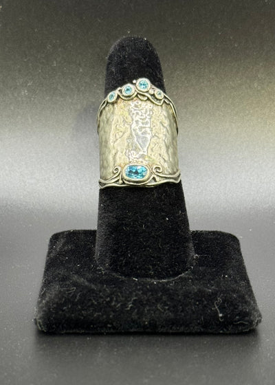 Sterling and Blue Topaz Ring