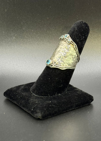 Sterling and Blue Topaz Ring