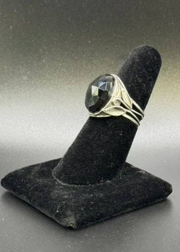 Sterling Jet Ring
