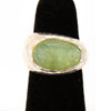 Sterling and Sea Glass Ring