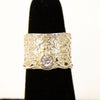 Textured Sterling and CZ