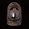 Faceted Hematite Ring