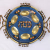 Vintage Blue Seder Plate