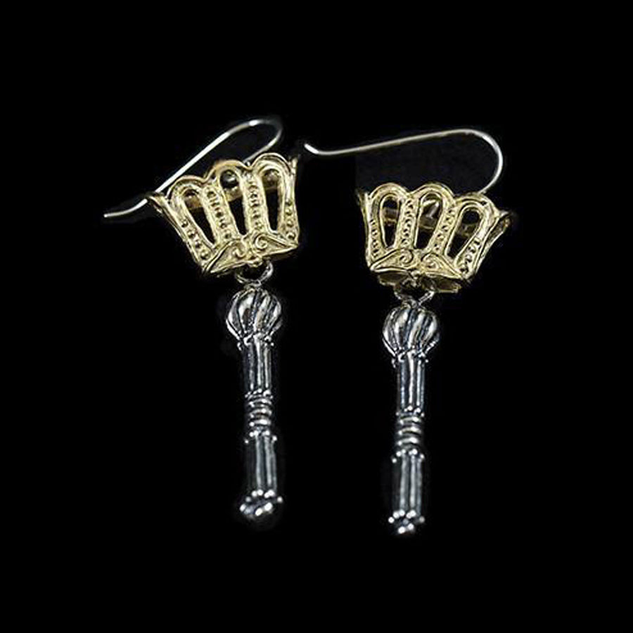 Crown and Scepter Earrings