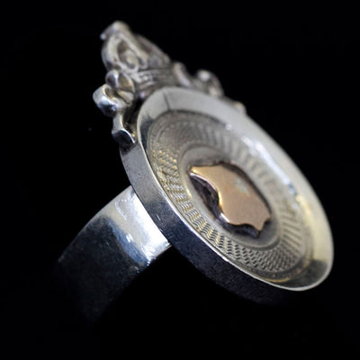 Antique Shield Fob Ring