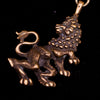 Antique Watch Chain with Lion Fob