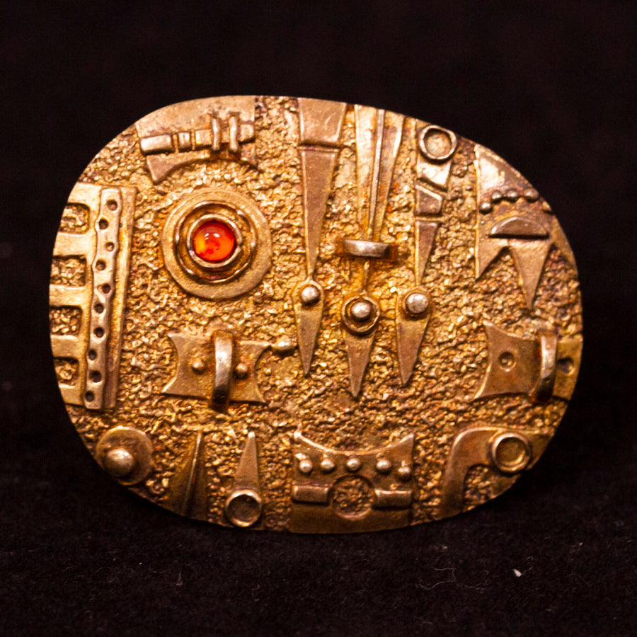 Sterling Gilt Israeli Pendant