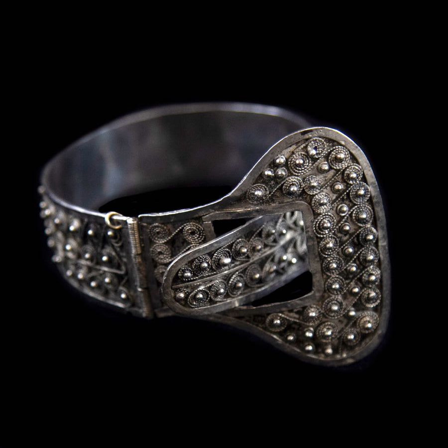 Antique Silver Buckle Bracelet